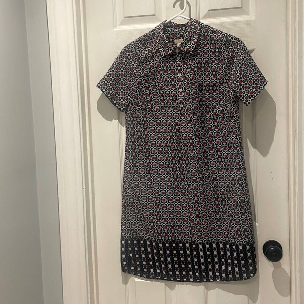 J.Crew dress with collar and buttons SZ 2